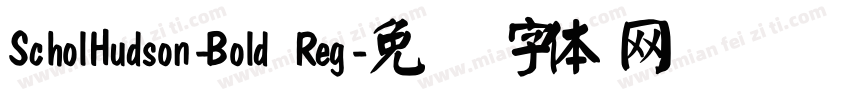 ScholHudson-Bold Reg字体转换